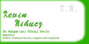 kevin mihucz business card